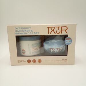 Txtur Overnight Hair Mask And Shower Cap Set